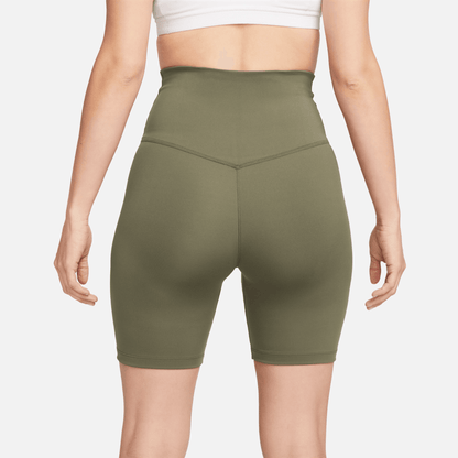 Nike Dri-FIT One Women's Green High-Waisted 7-Inch Biker Shorts