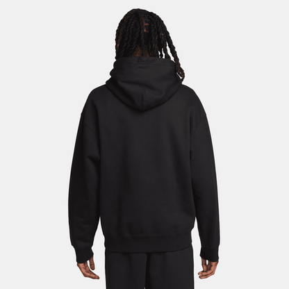 Nike Solo Swoosh Black Fleece Pullover Hoodie