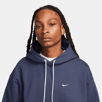 Nike Solo Swoosh Thunder Blue Fleece Pullover Hoodie