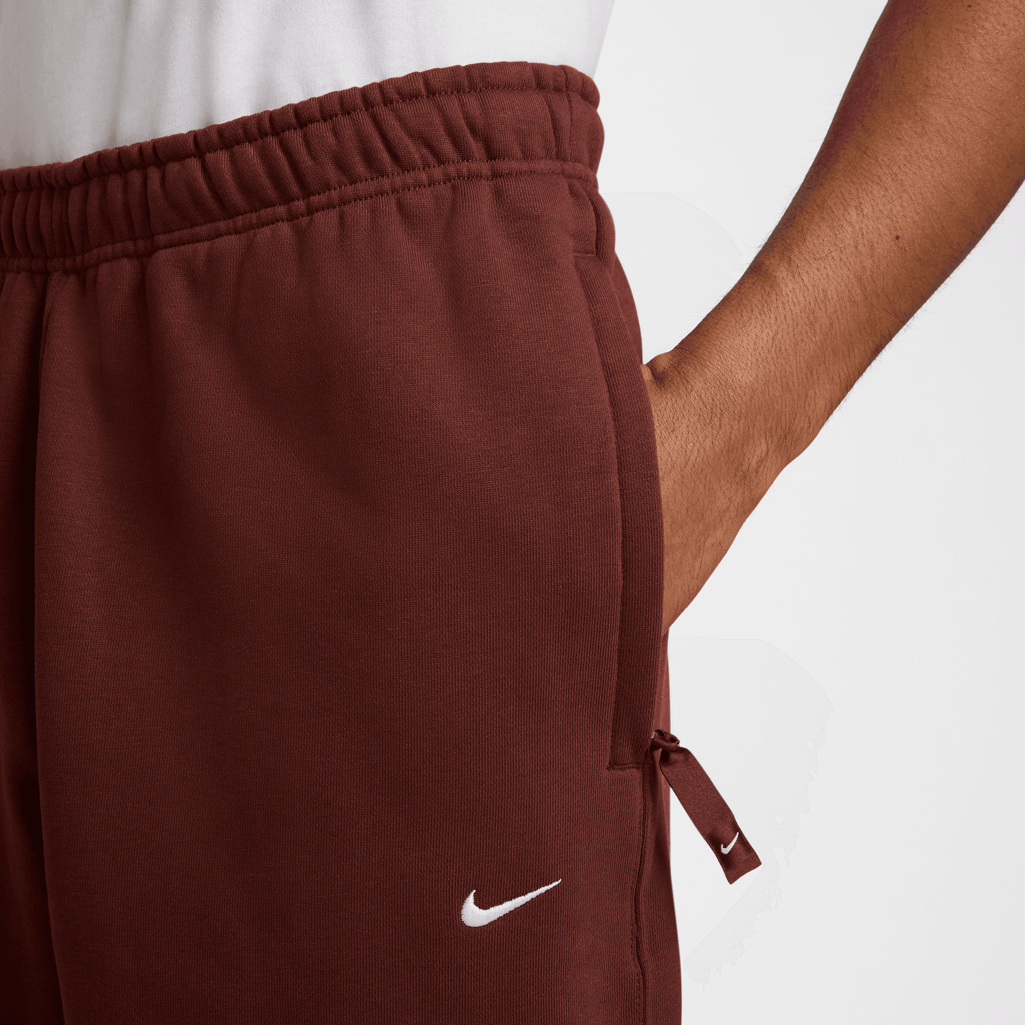 Nike Solo Swoosh Men's Brown Fleece Pants