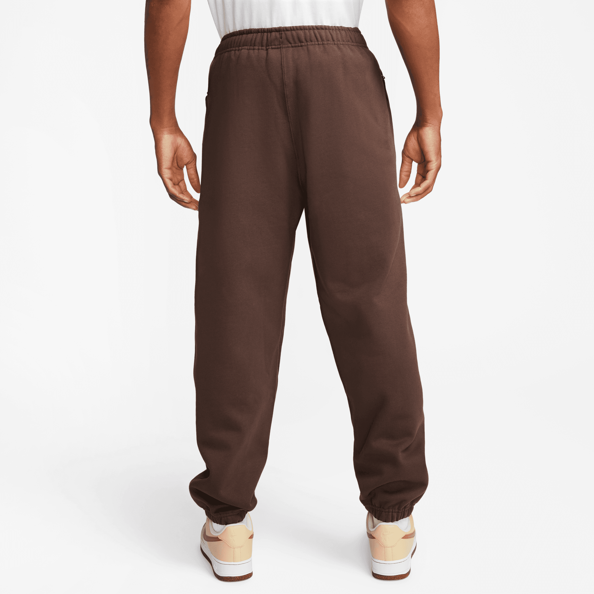 Nike Solo Swoosh Fleece Trousers 'Brown' DX1365-237 - KICKS CREW