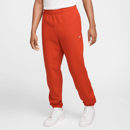 Nike Solo Swoosh Men's Red Fleece Pants