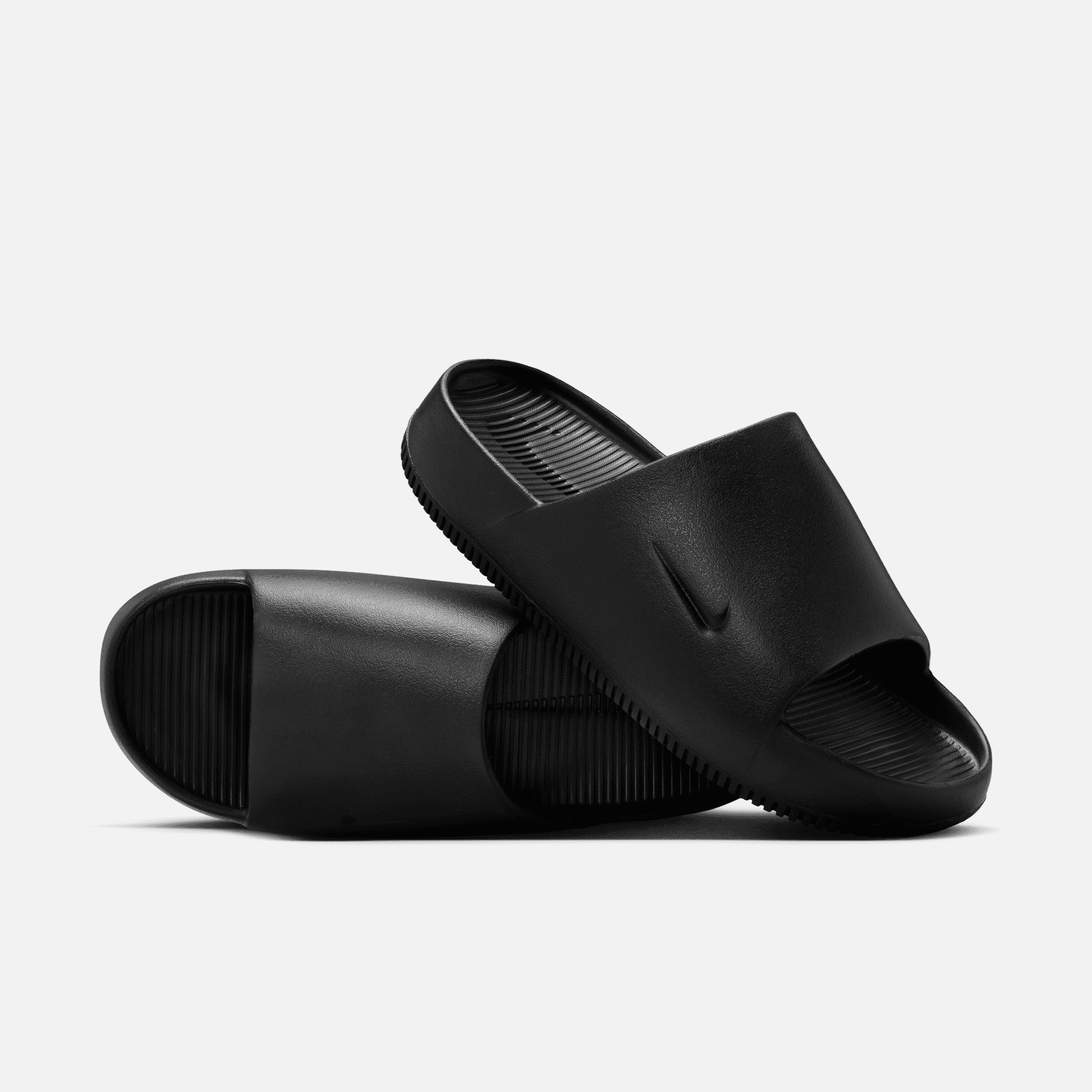 Nike womens best sale black slides