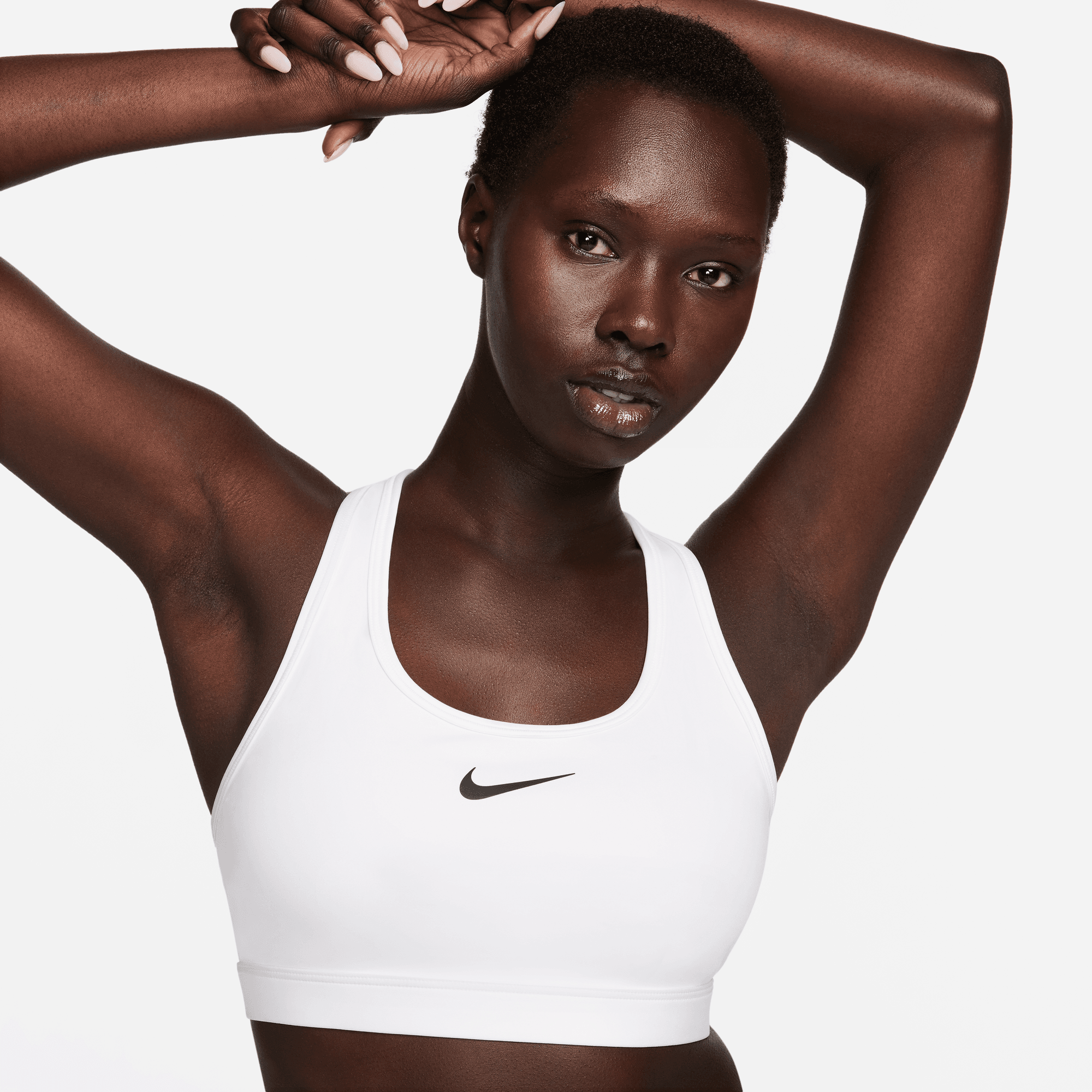 White nike 2025 pro sports bra