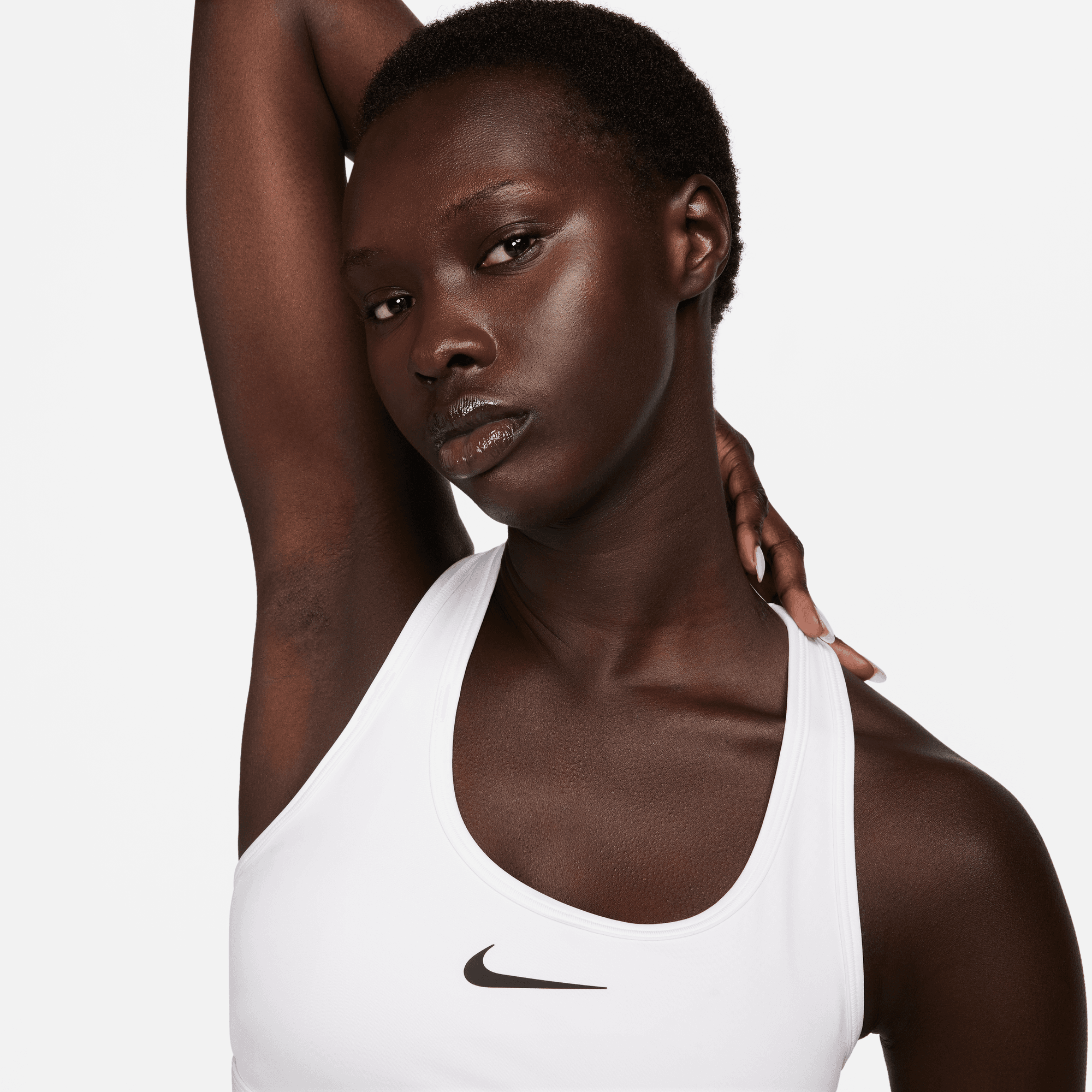 Nike Swoosh Medium Support Women's Green Padded Sports Bra