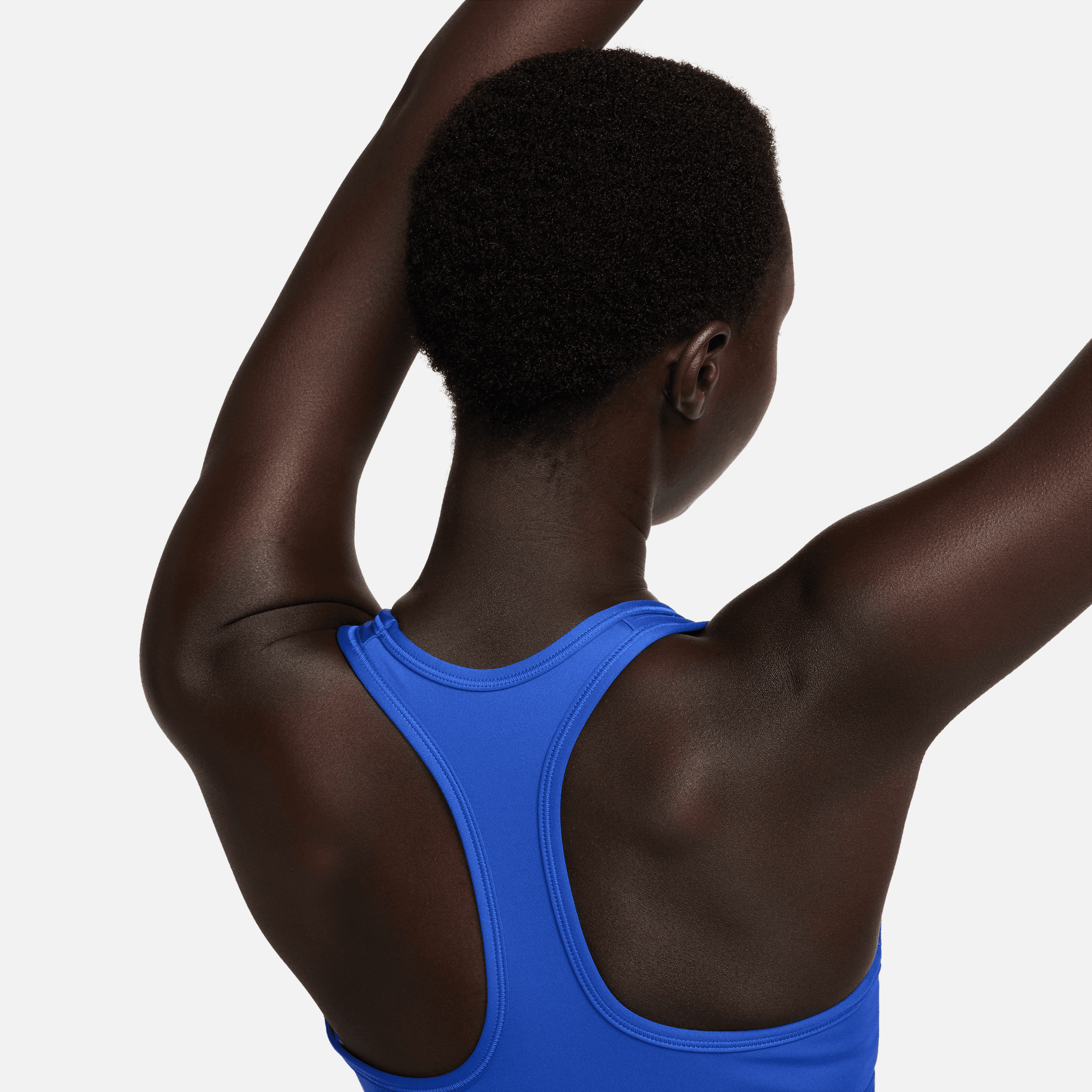 Nike Swoosh Medium Support Women's Blue Padded Sports Bra – Puffer