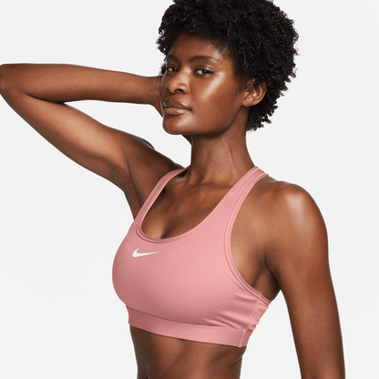 Nike Swoosh Medium Support Women's Pink Padded Sports Bra