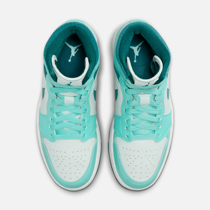 Air Jordan Women's 1 Mid Teal Chenille