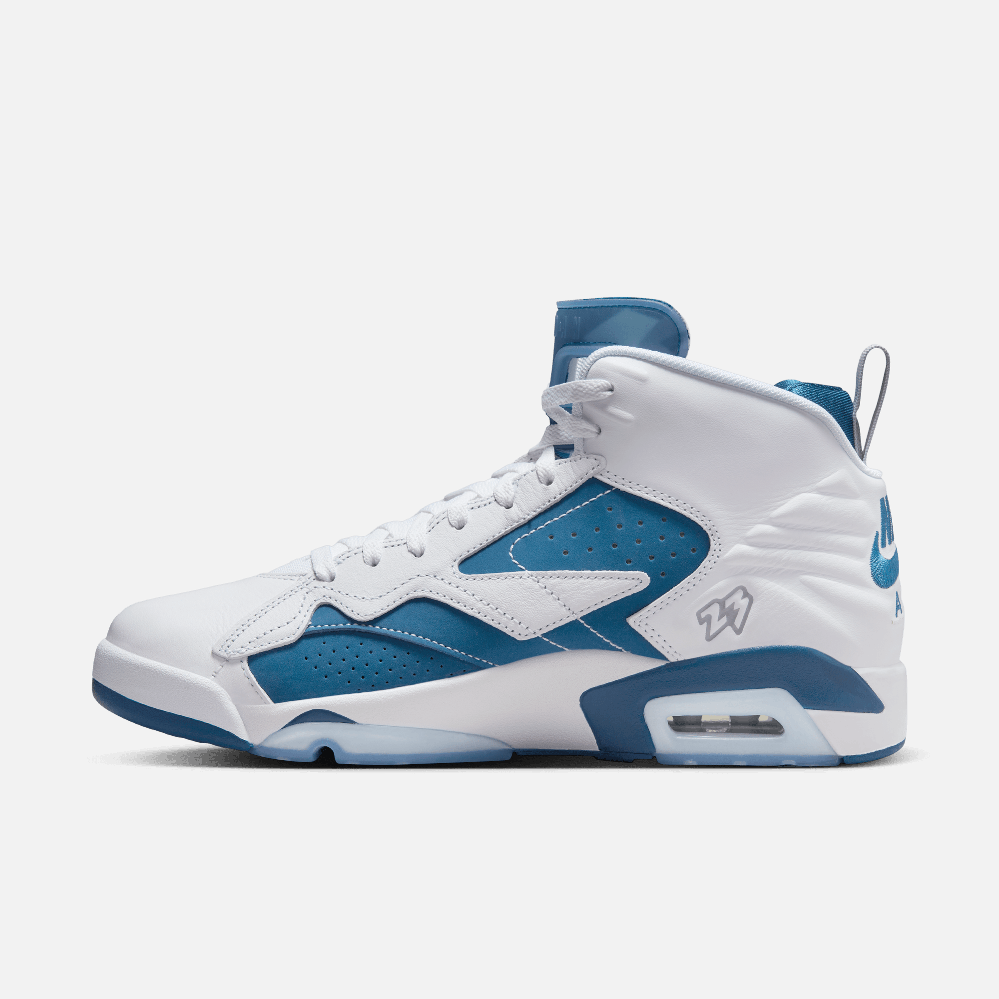 Jordan jumpman blue and white on sale