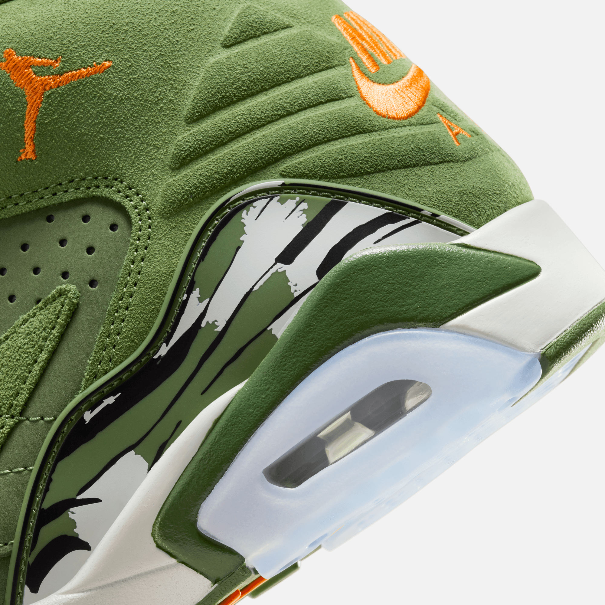Air Jordan Jumpman MVP 678 Green Suede Orange