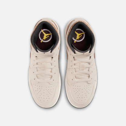 Air Jordan 1 Mid Brown Elephant (GS)