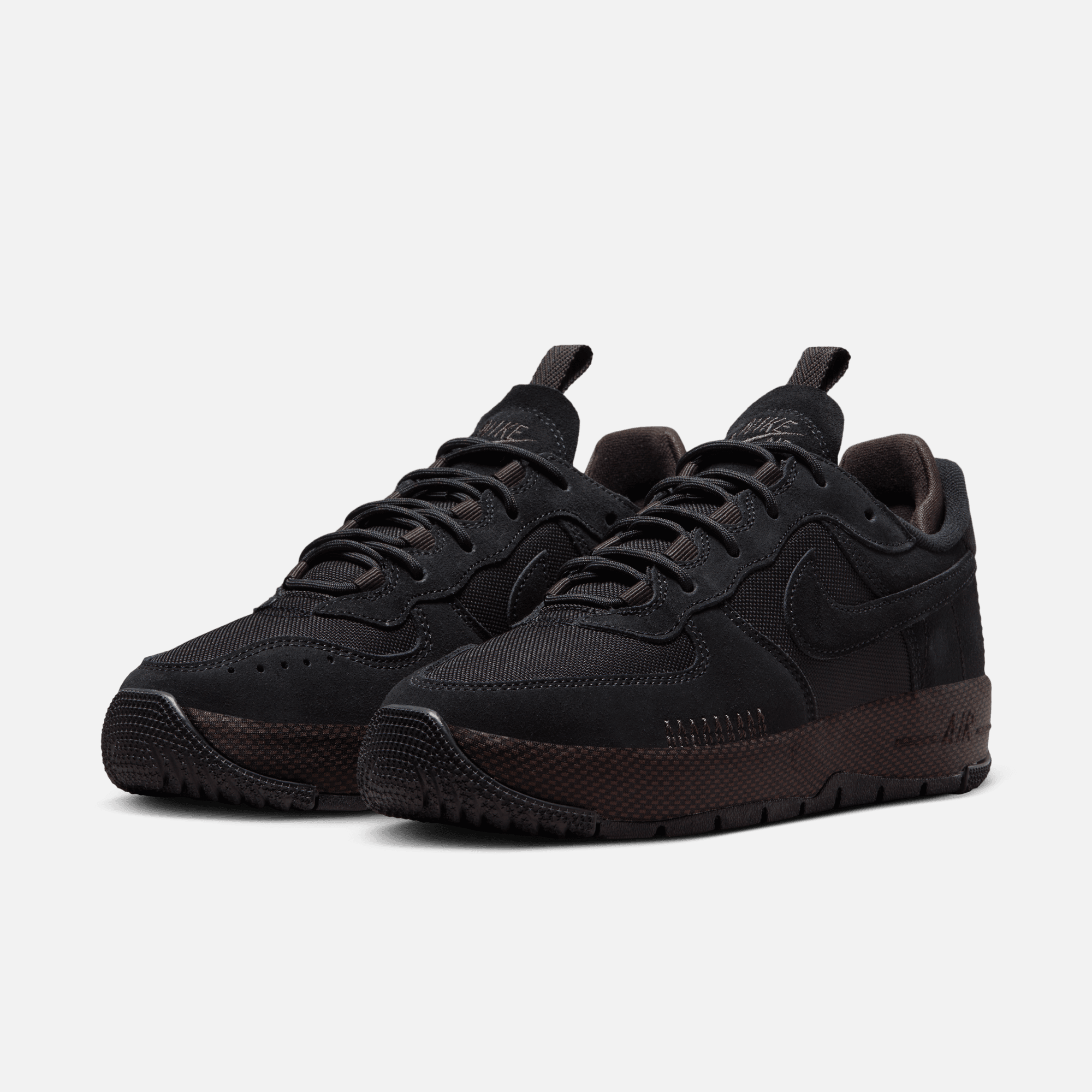 Nike Women s Air Force 1 Wild Black Velvet Brown