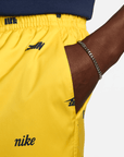 Nike Club Yellow Woven Allover Print Flow Shorts