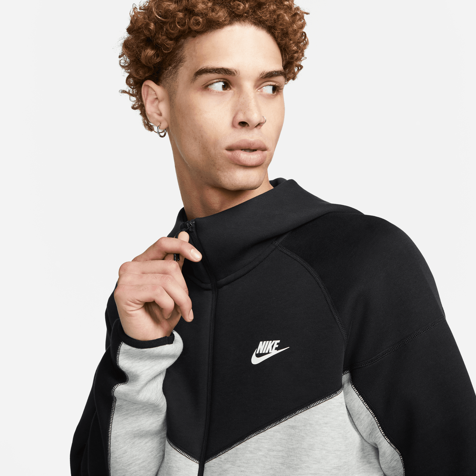 Nike Sportswear Tech Fleece Dark Grey Heather/Black Windrunner
