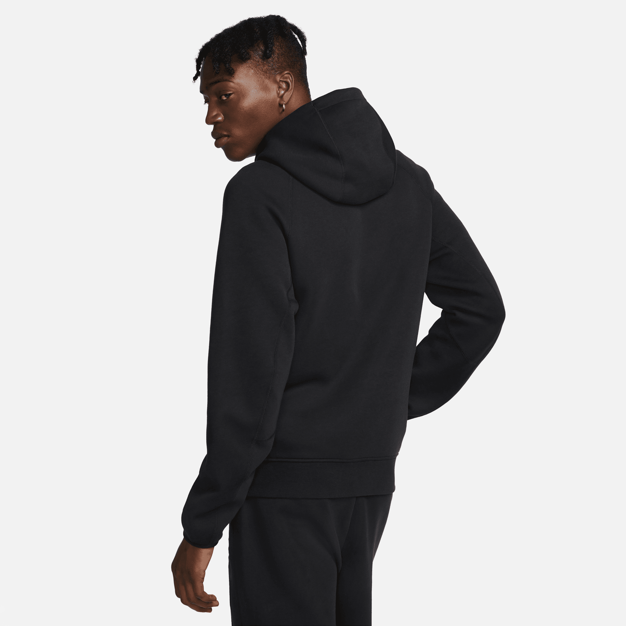 Nike Sportswear Black Tech Fleece Pullover Hoodie