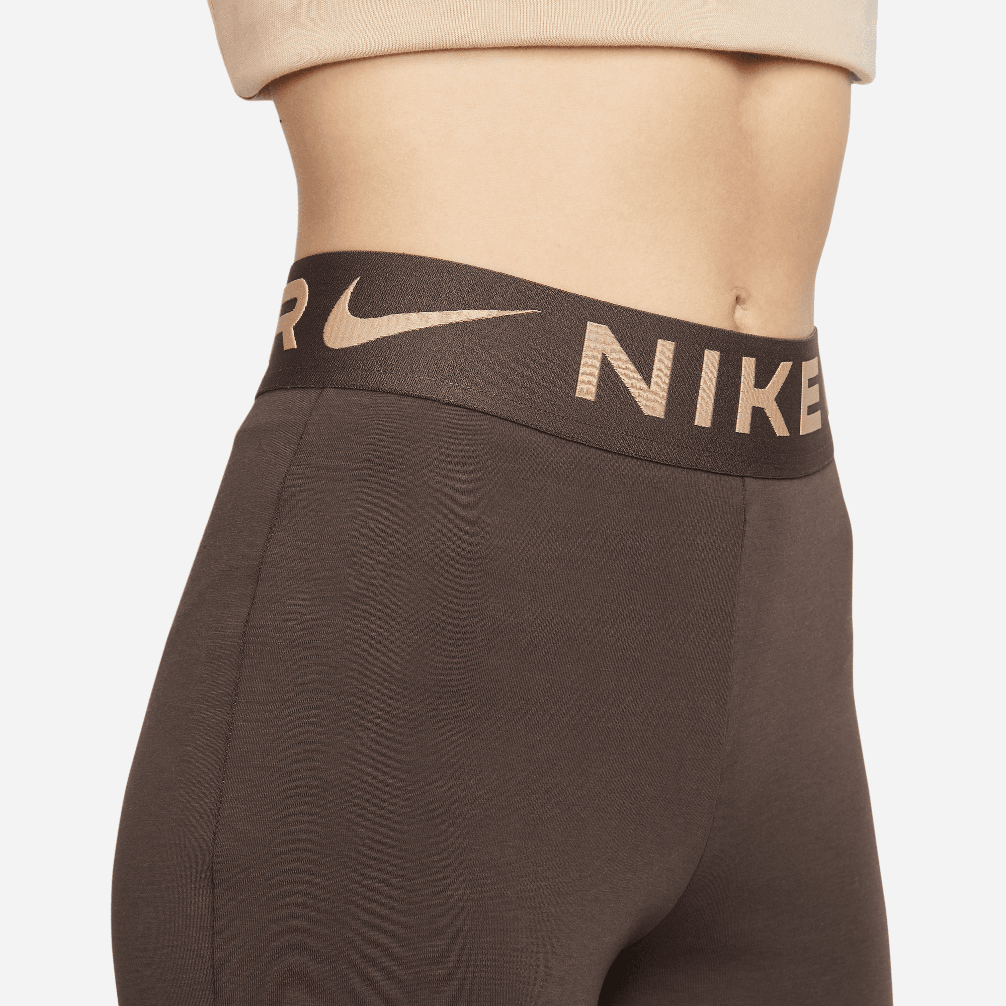 Nike Sportswear Air Women's Brown High-Waisted Flared Leggings