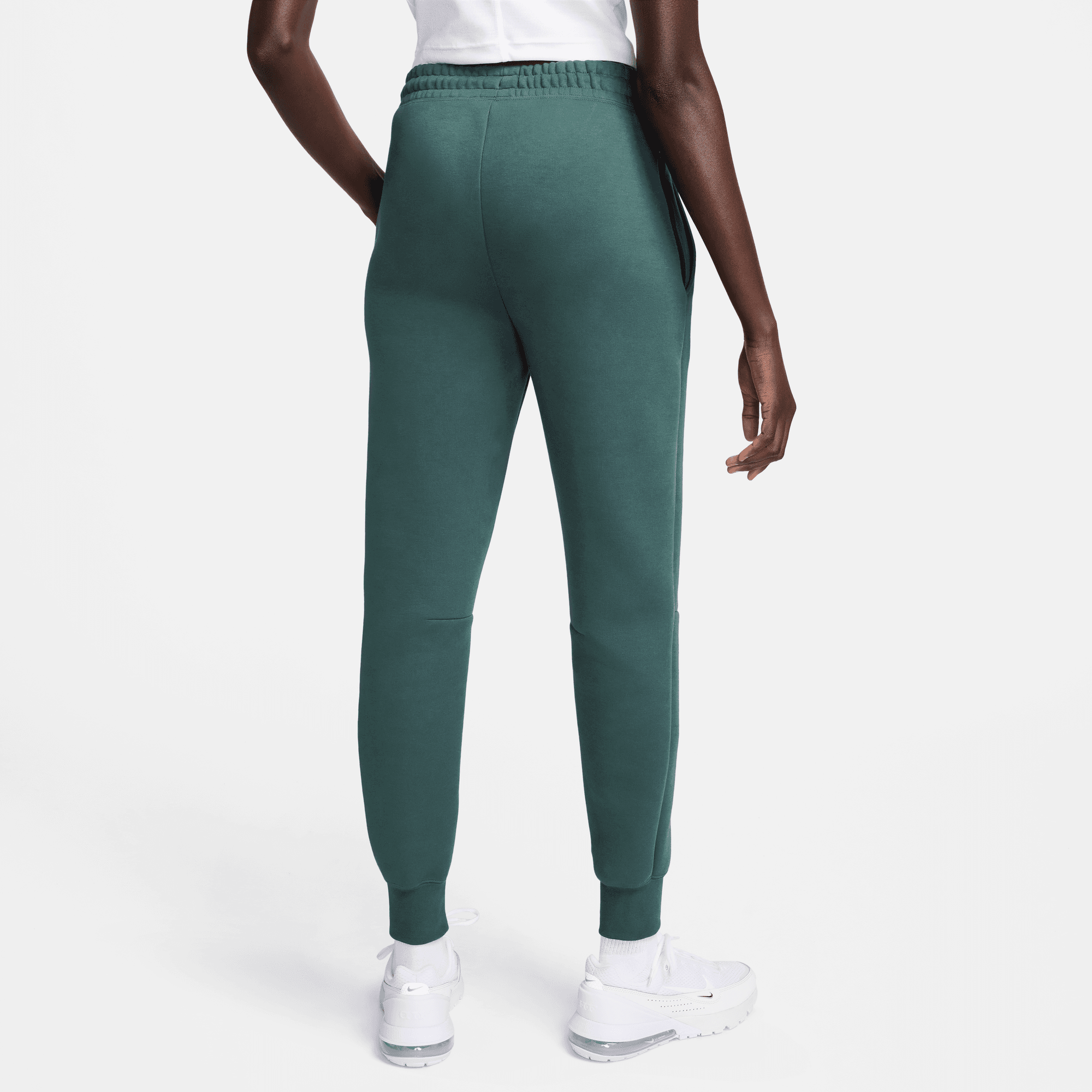 Nike Sportswear Women's Tech Fleece Deep Jungle Green Mid-Rise