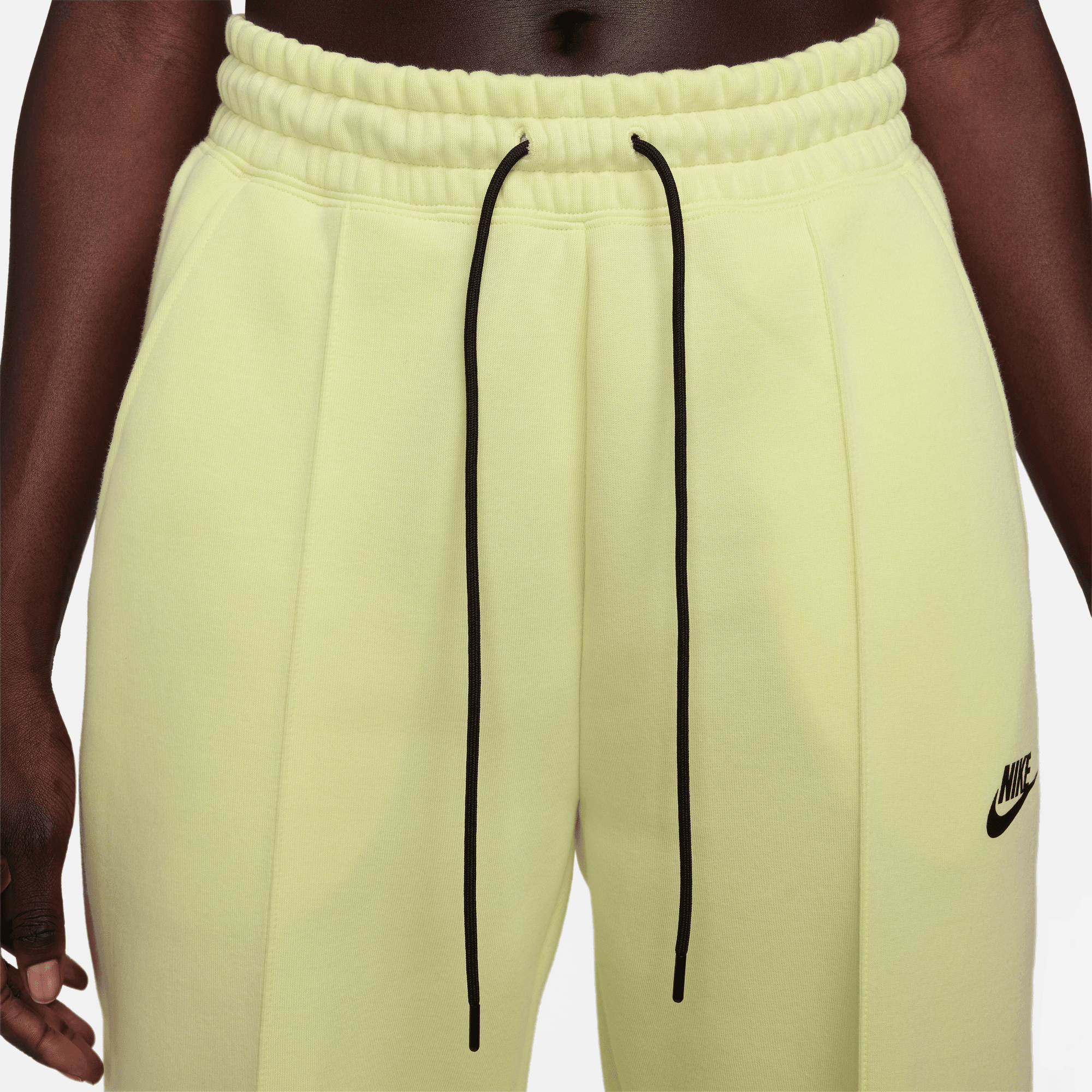 Nike Sportswear Women's Tech Fleece Luminous Green Mid-Rise Joggers