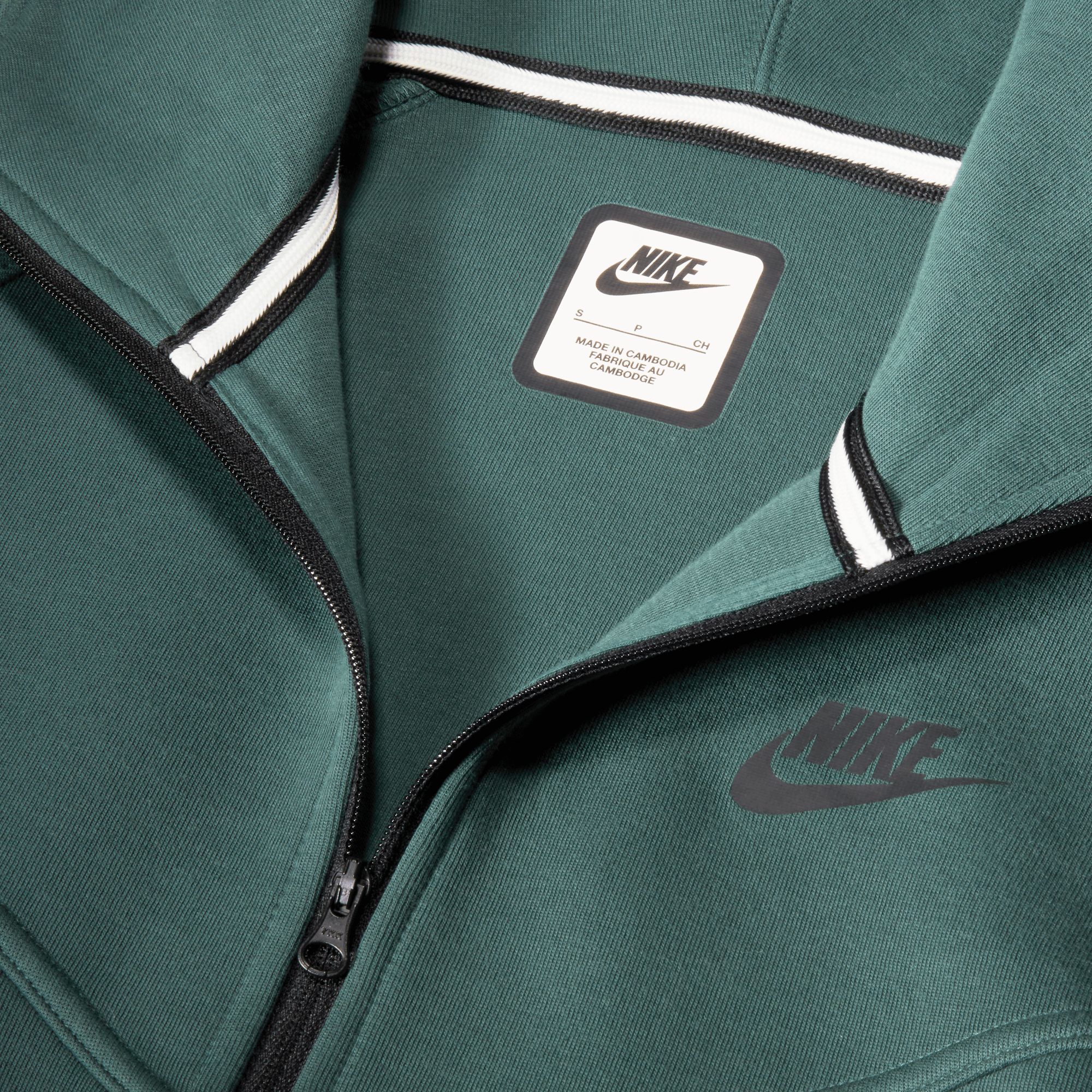 Nike Sportswear Tech Fleece Windrunner Women's Deep Jungle Green Full-Zip Hoodie