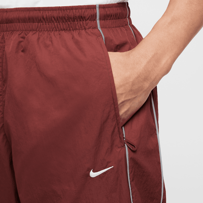 Nike Solo Swoosh Burgundy Track Pants