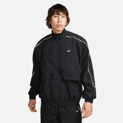 Nike Black Solo Swoosh Woven Track Jacket