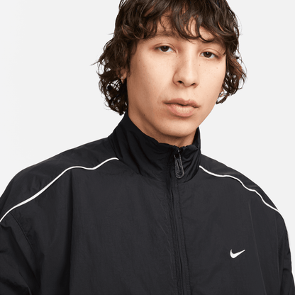 Nike Black Solo Swoosh Woven Track Jacket