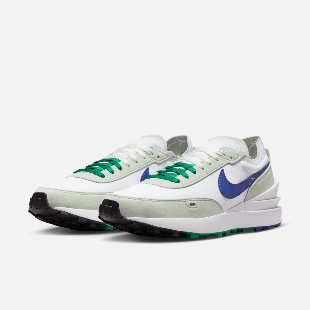 Nike Waffle One SE White Green Royal Blue