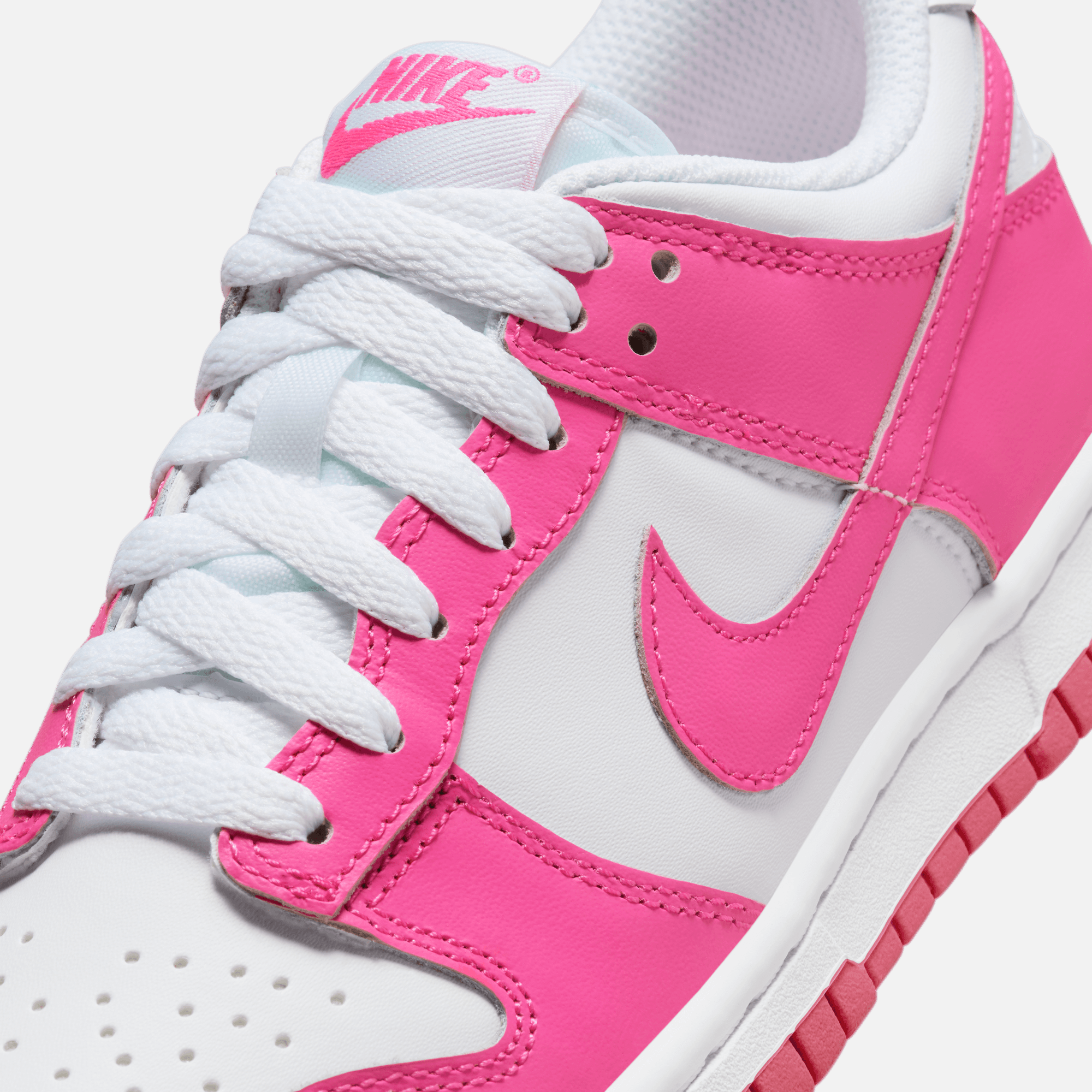 Nike Big Kids' Dunk Low Laser Fuchsia (GS)