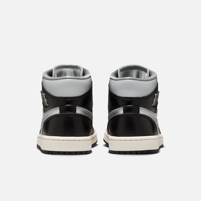 Air Jordan Women's 1 Mid SE Black Chrome