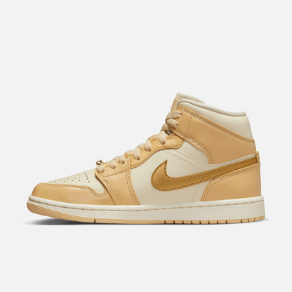 Air Jordan Women's 1 Mid Pale Vanilla