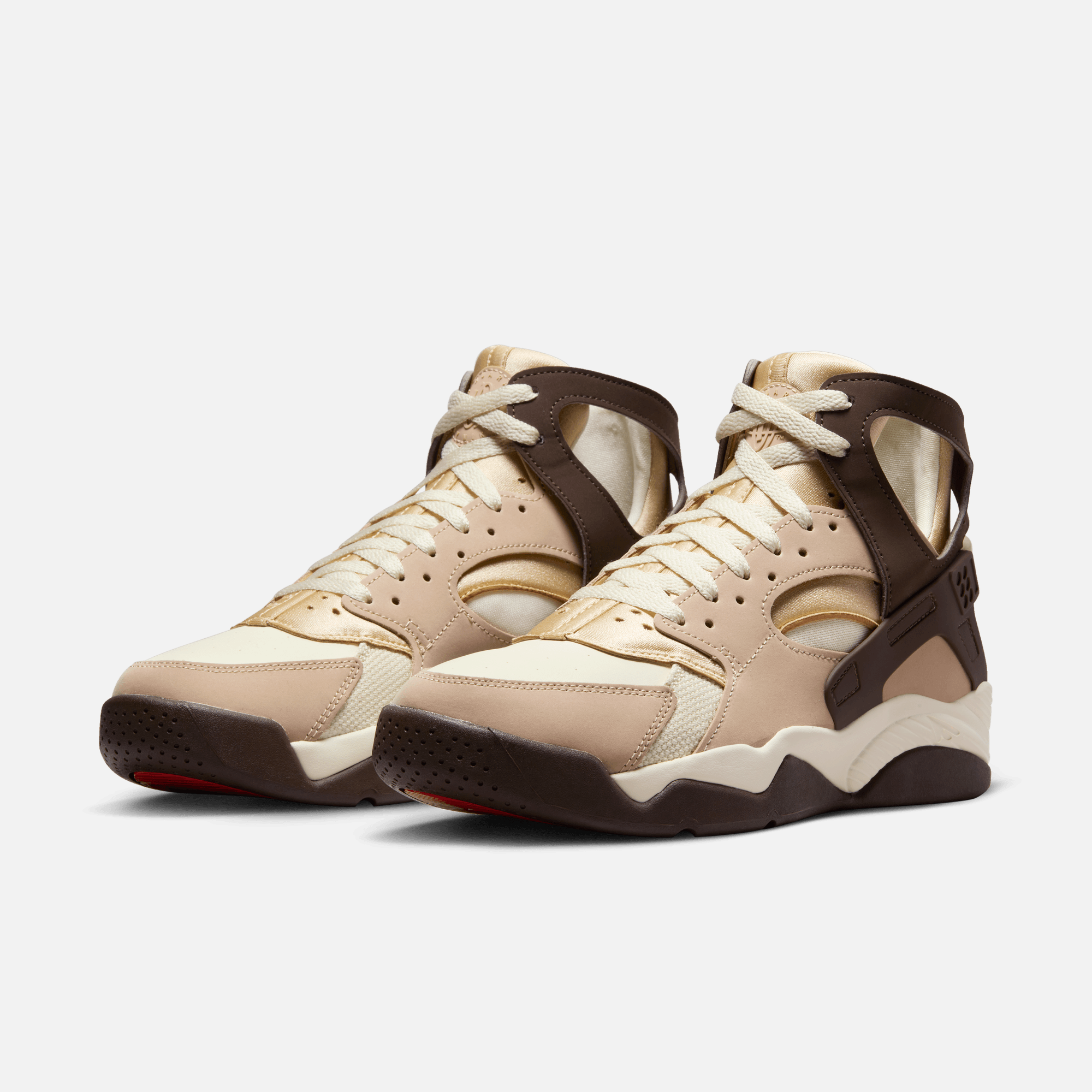 Nike Air Flight Huarache Baroque Brown Puffer Reds
