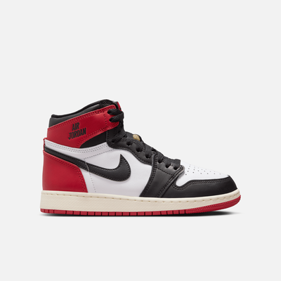 Air Jordan Big Kids' 1 Retro High OG Black Toe Reimagined (GS)