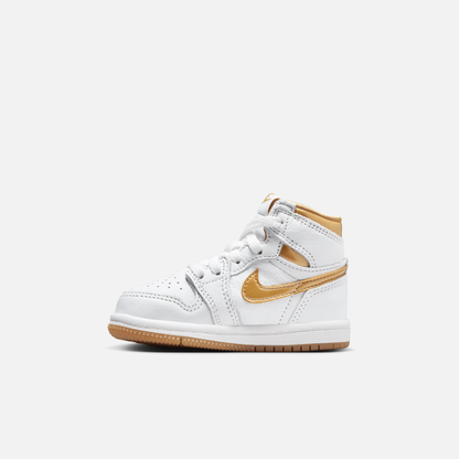 Air Jordan Kids' 1 Retro High OG Metallic Gold (TD)