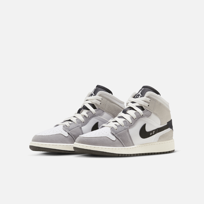 Air Jordan 1 Mid SE Craft Cement Grey (GS)