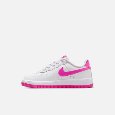 Nike Kids' Air Force 1 Low Easyon White Laser Fuchsia (PS)