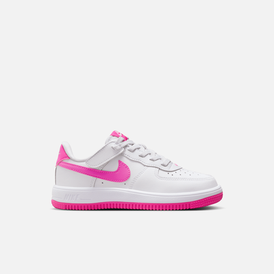 Nike Kids' Air Force 1 Low Easyon White Laser Fuchsia (PS)