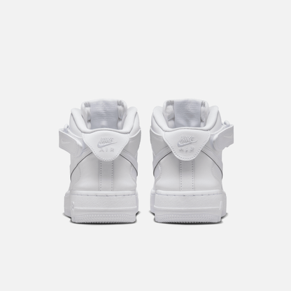 Nike Big Kids' Air Force 1 Mid EasyOn Triple White (GS)