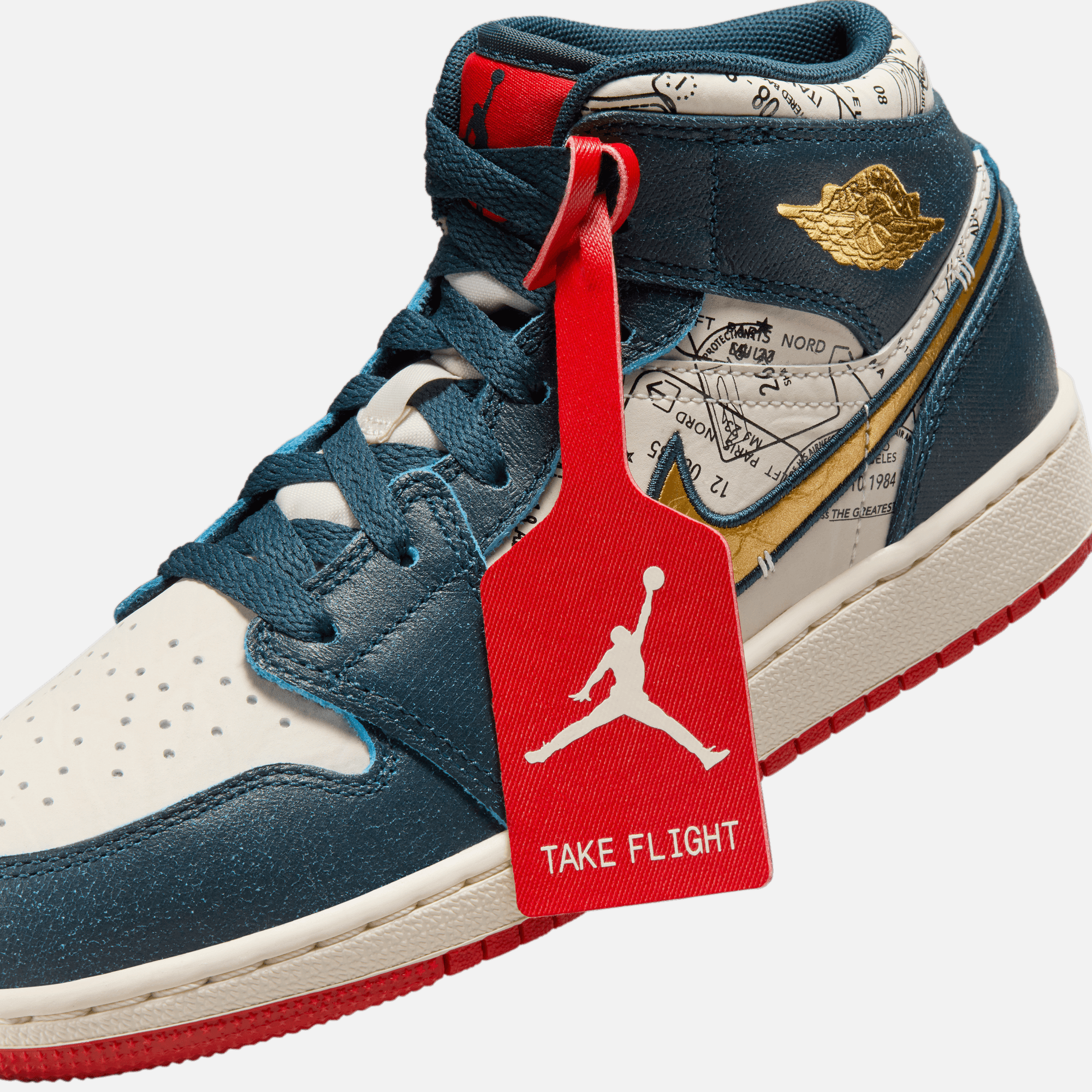 Air Jordan Big Kids' Mid SE Take Flight (GS) – Puffer Reds