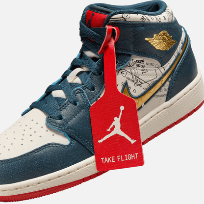 Air Jordan Big Kids' 1 Mid SE Take Flight (GS)