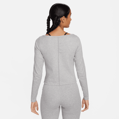 Nike Air Women's Dark Grey Heather Long-Sleeve Top