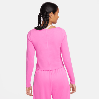 Nike Air Women's Playful Pink Long-Sleeve Top