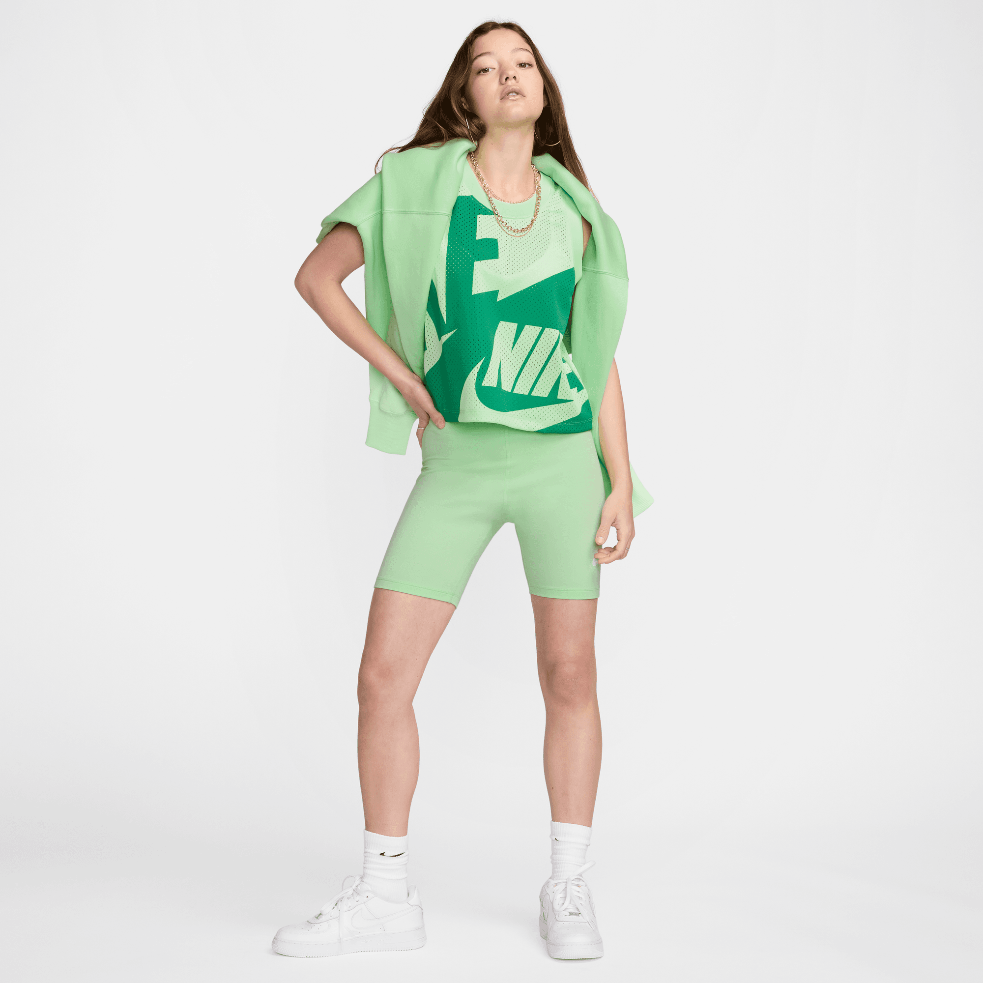 Nike Air Women's Vapor Green Mesh Tank Top