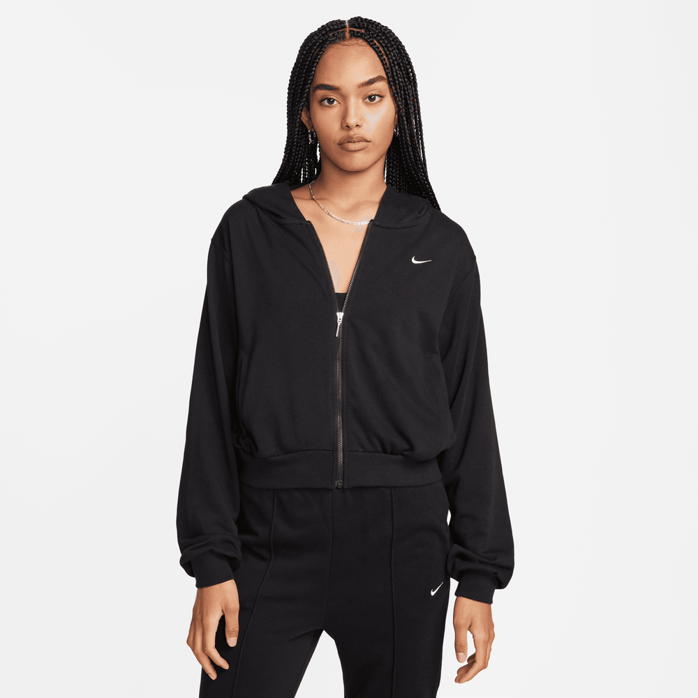 Nike Women's Sportswear Black Chill Terry Full-Zip Hoodie