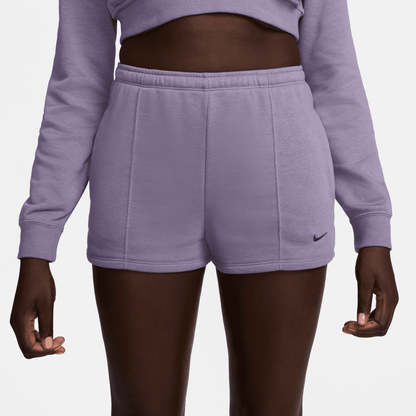 Nike Women's Sportswear Purple Chill Terry Shorts