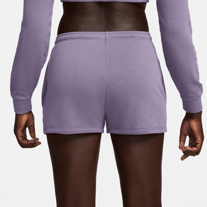 Nike Women's Sportswear Purple Chill Terry Shorts