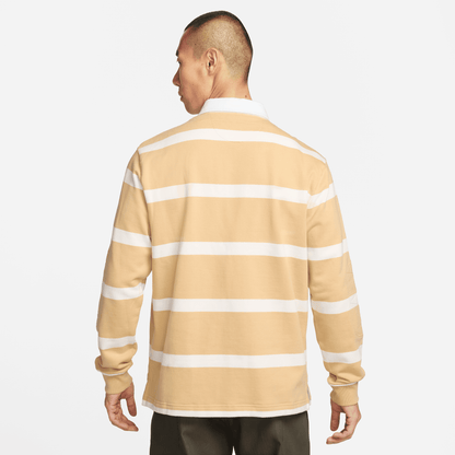 Nike Life Sesame Striped Heavyweight Rugby Shirt