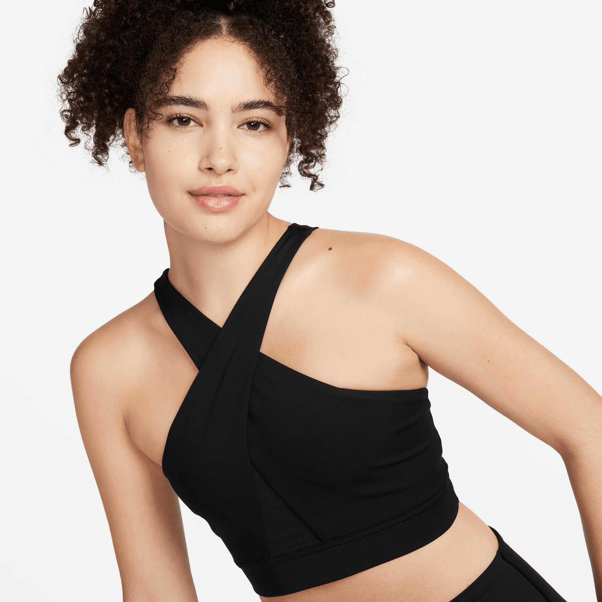 Authentic NIKE Black padded sports bra adjustable criss cross back straps  fitness yoga running top removable pads, Women's Fashion, Activewear on  Carousell