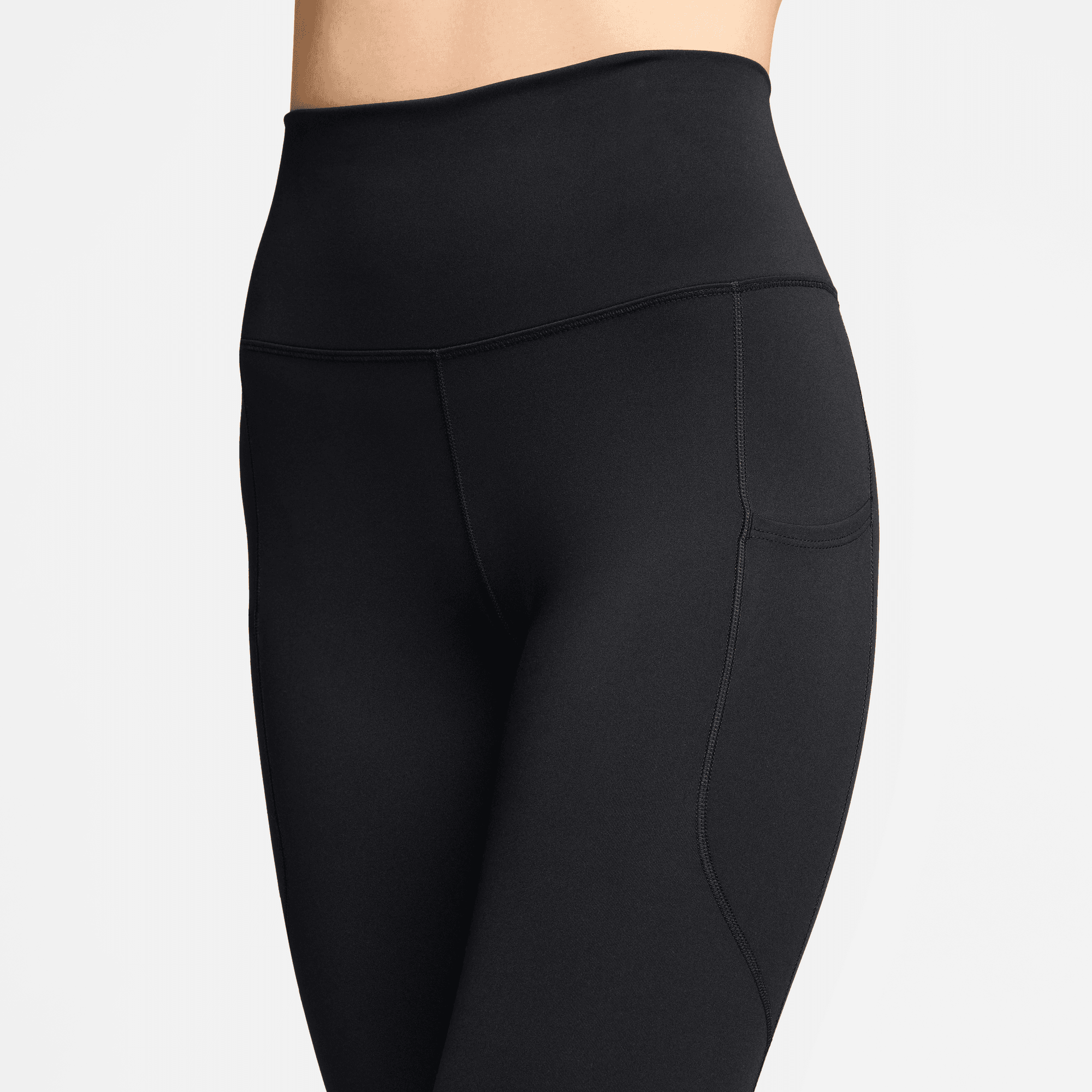 Nike One Women's High Waisted 7/8 Black Leggings