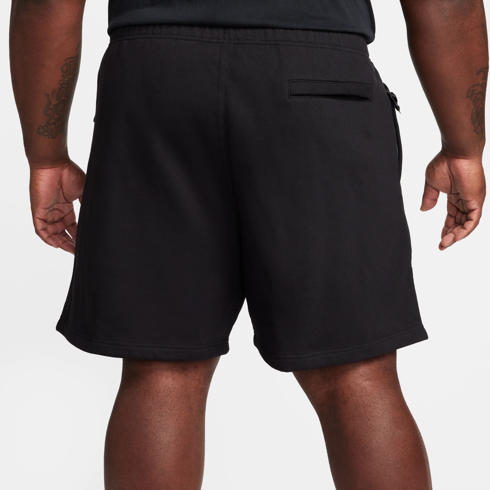 Nike Solo Swoosh Black Fleece Shorts
