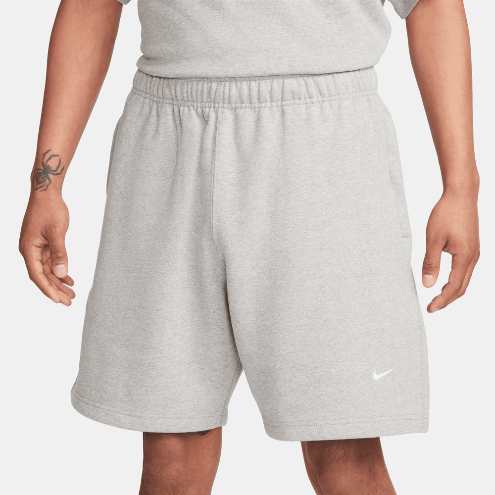 Nike Solo Swoosh Dark Heather Grey Fleece Shorts